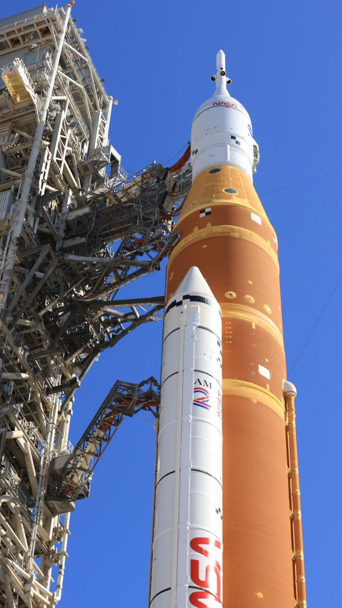 NASA moon rocket returns to hangar for repairs before astronaut launch