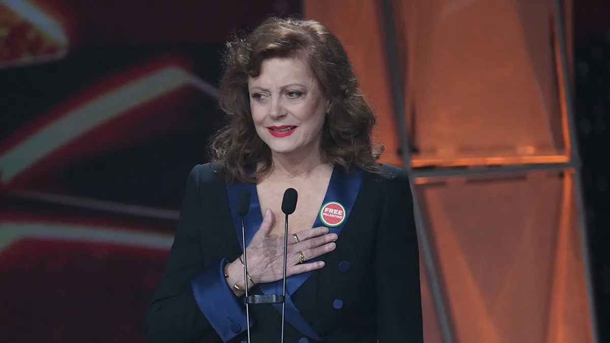 Susan Sarandon says she was blacklisted over Gaza ceasefire calls