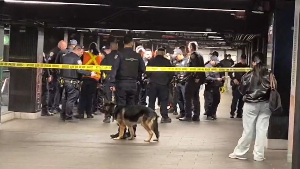 3 people stabbed and suspect fatally shot by officer on subway platform at Grand Central, police say