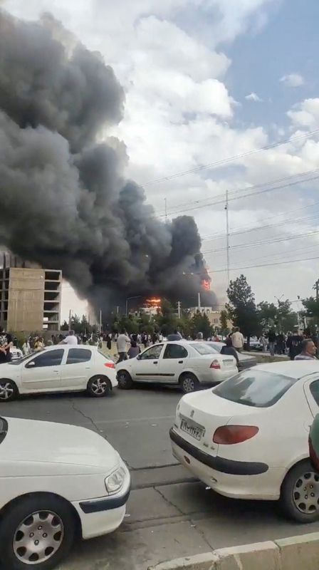 Eight dead in fire at shopping centre west of Tehran, Iranian media say