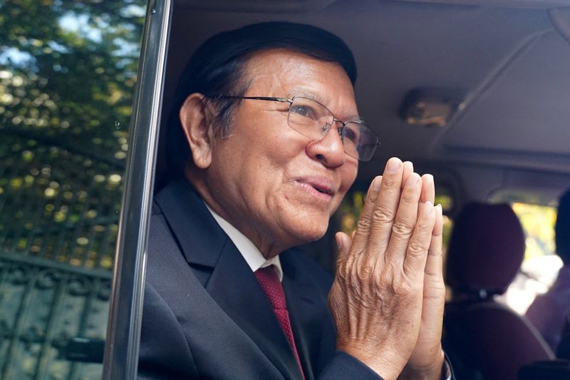 Cambodian king pardons former opposition leader