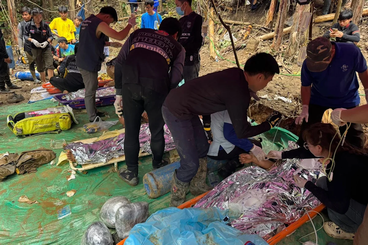 Four more Laos gold miners rescued from flooded cave