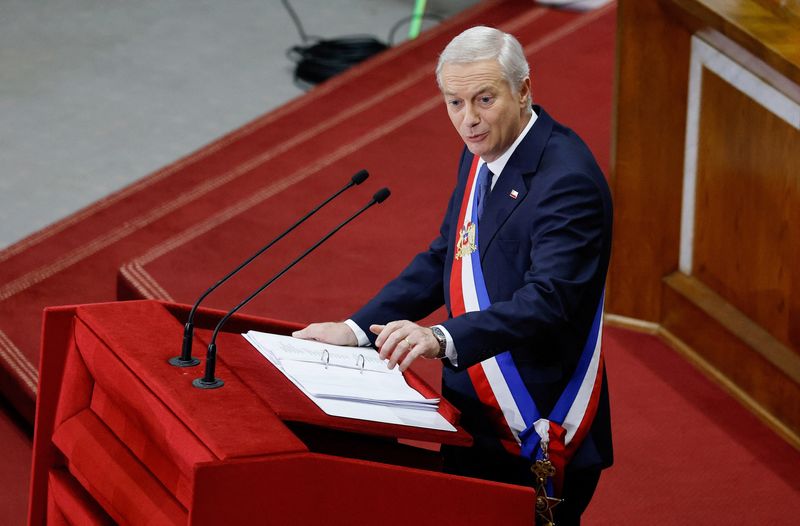 Chile's Kast launches legislative agenda as he seeks to restore popularity