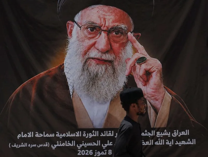 Coffin of slain Iranian supreme leader arrives in Iraq's Najaf, Iraqi state TV says
