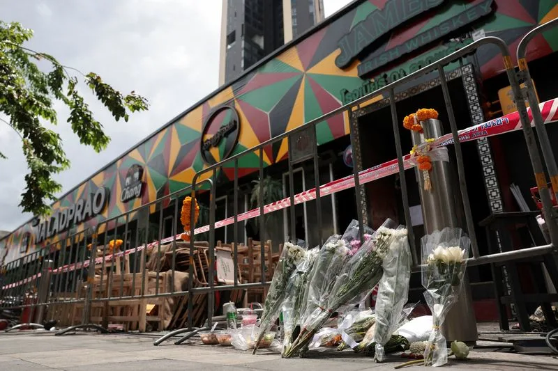 Bangkok pub fire death toll rises to 35, medical centre says