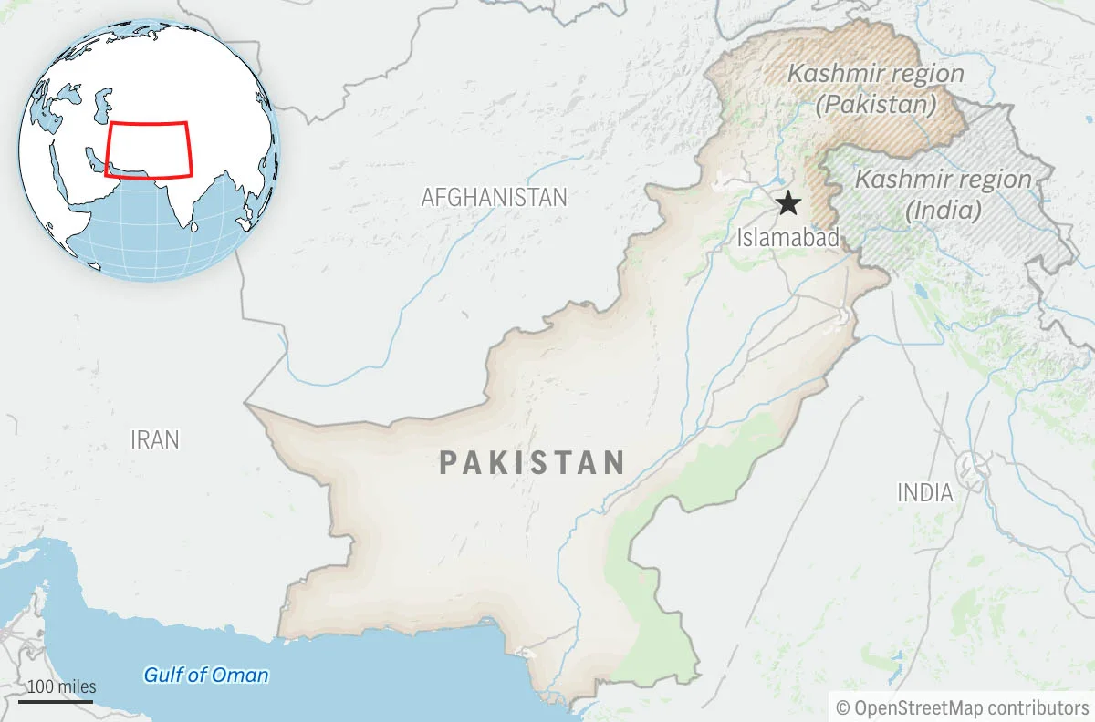 Militants attack a Pakistani police post and kill 5 officers in a northwestern province