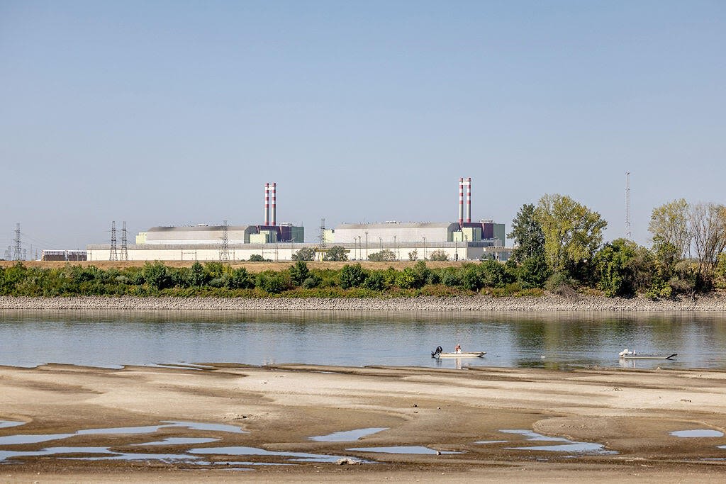 Record-low Danube River levels threaten shutdown of Hungary's nuclear plant