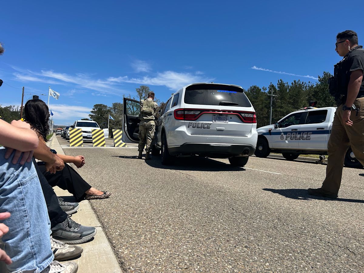 Invited media and military members held at gunpoint at Space Force base in California