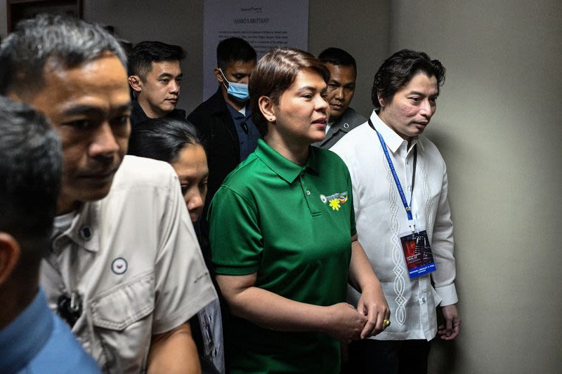 Philippine court issues warrant for VP Duterte's arrest in grave threats case