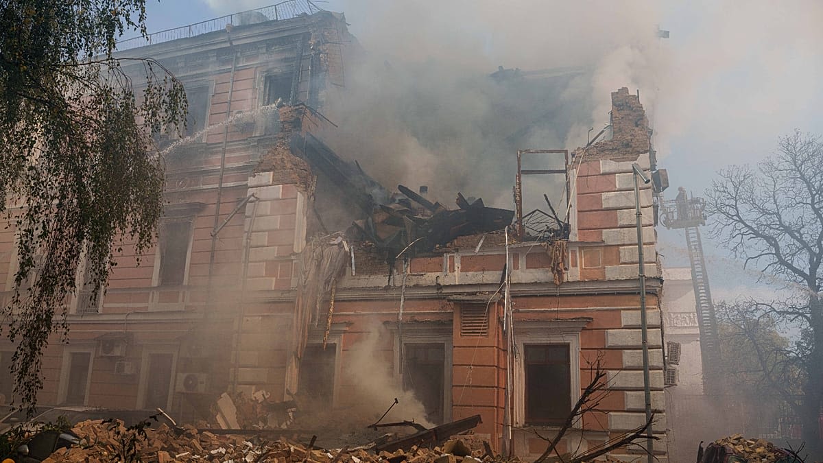 Russia strikes Ukraine's National Academy of Sciences, killing at least one person