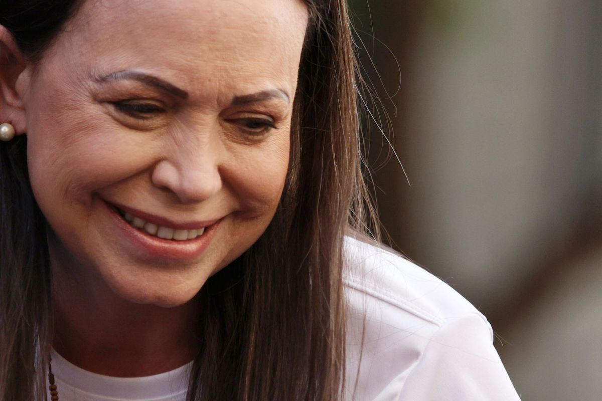 Supporters rally for Venezuelan opposition leader Machado's return