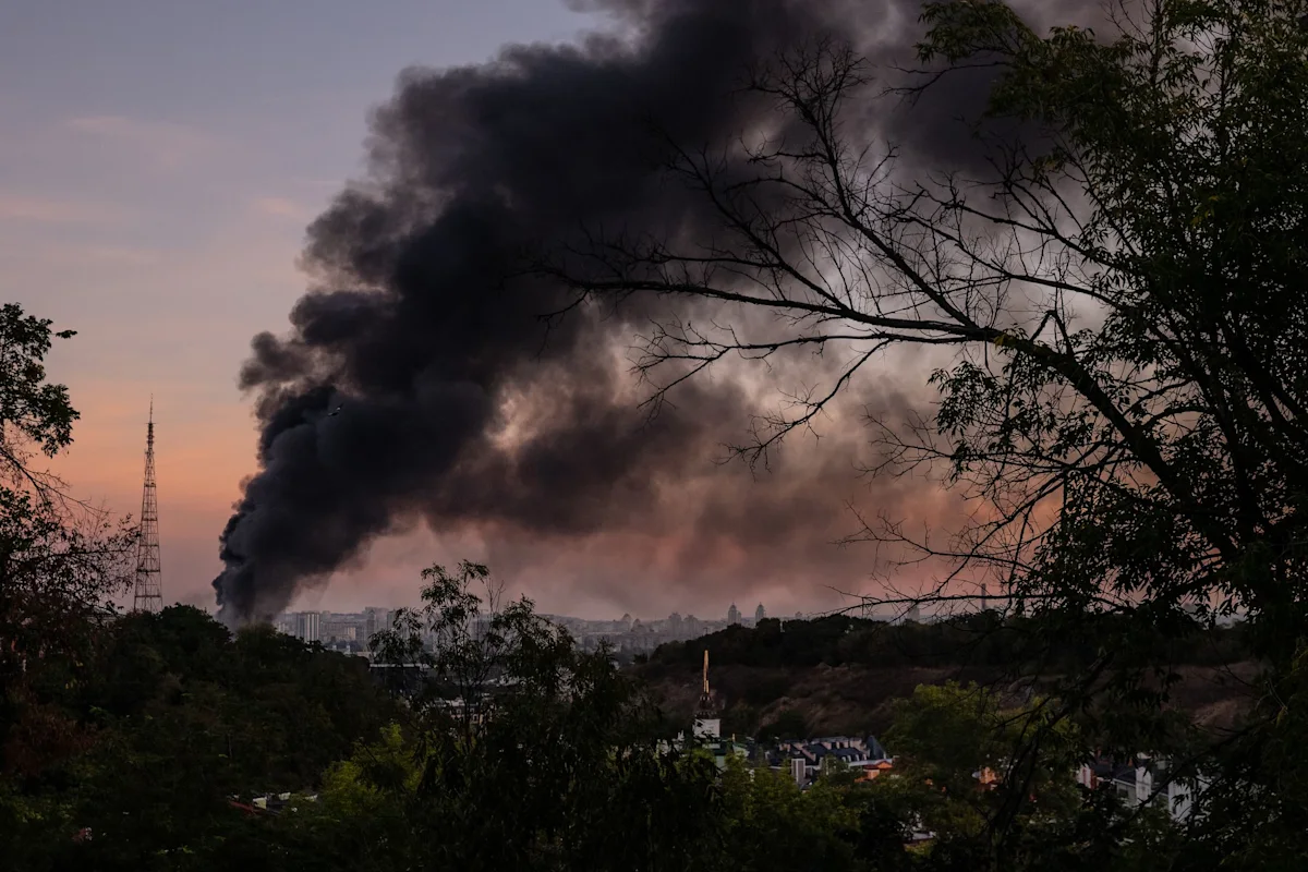 Russian missile and drone attack hits Kiev after Zelensky warning