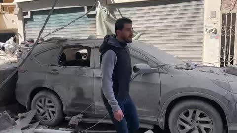 Footage shows destruction in Bechara El Khoury after Israeli airstrikes.