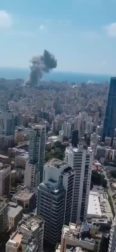 Israeli airstrikes target Beirut
