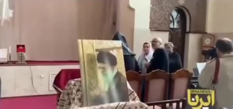 Iran: Commemoration held for religious leader Ali Khamenei at Armenian church.
